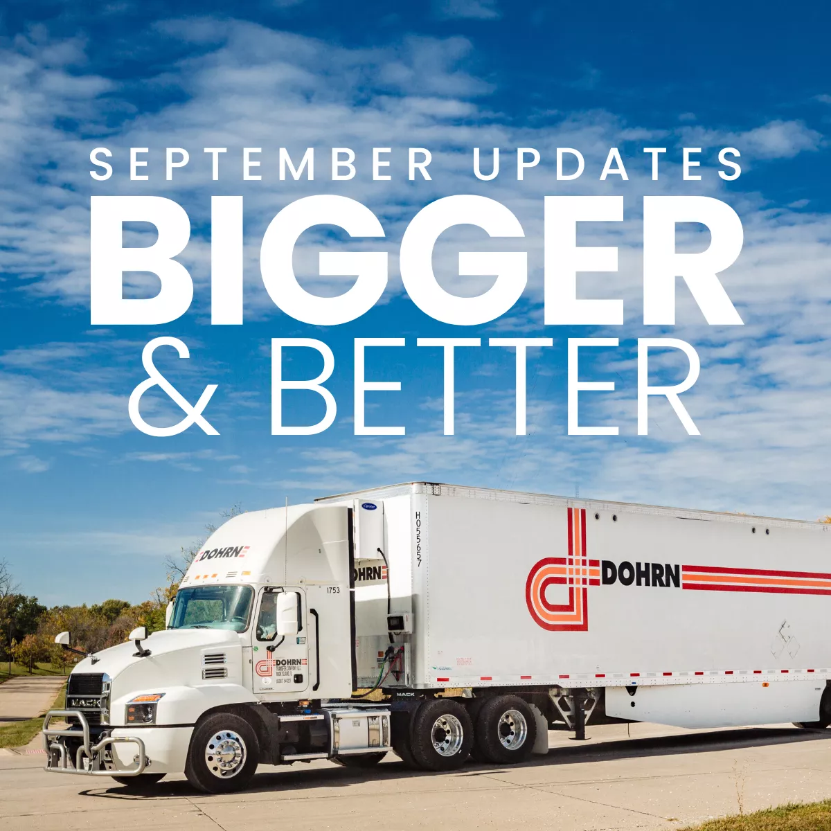 Dohrn Bigger and Better September Updates